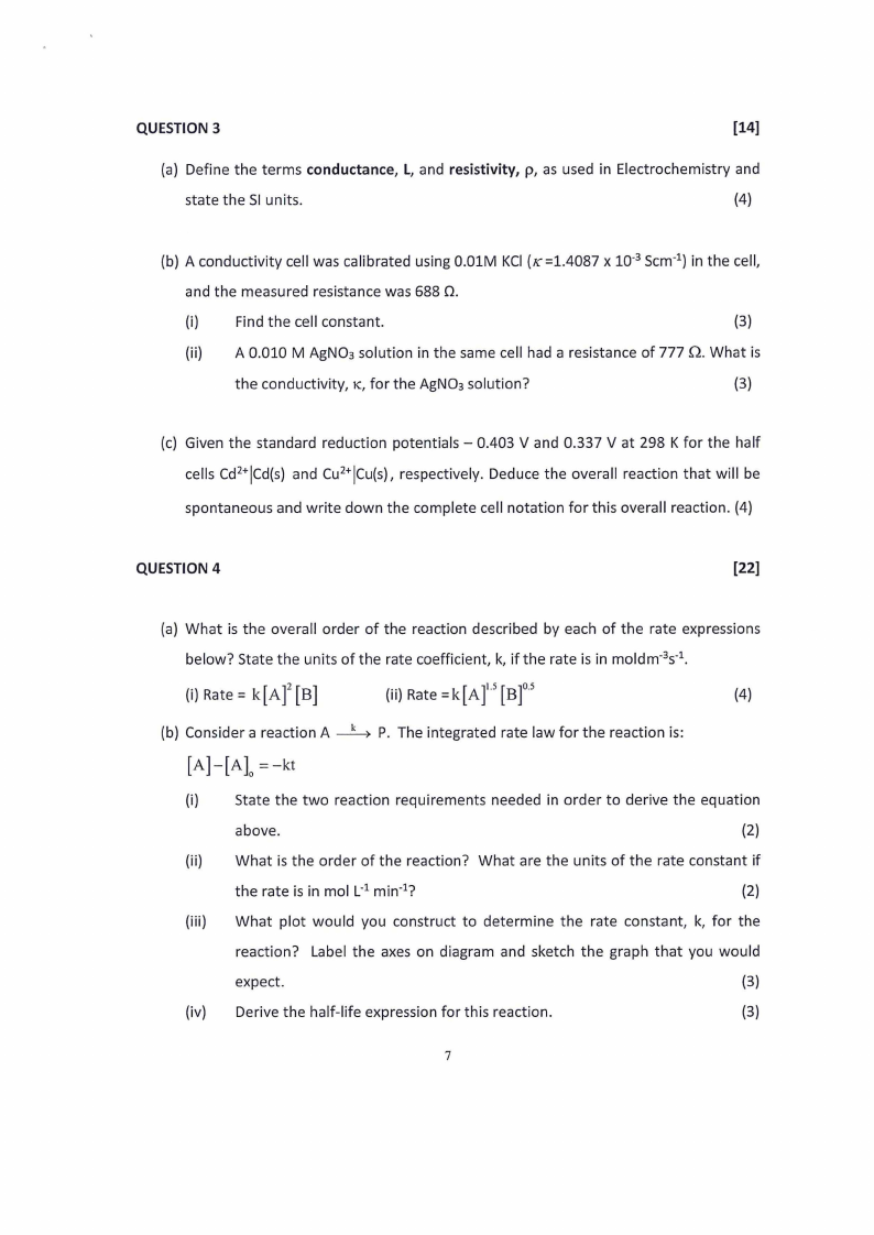 PCH602S PHYSICAL CHEMISTRY 1ST OPP JUNE 2023 NUST past
